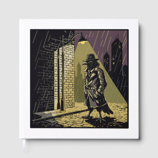 Libro De Visitas Detective Crow Comics Noir Style Guest Book
