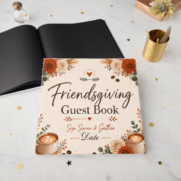 Libro De Visitas Día de Acción de Gracias con amigos