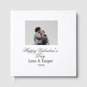Libro De Visitas Día de San Valentín feliz foto de pareja moderna s