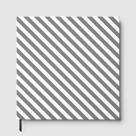 Libro De Visitas Diagonal gray and white stripes pattern