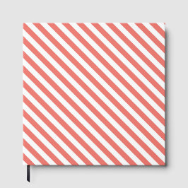 Libro De Visitas Diagonal pattern of pink and white stripes
