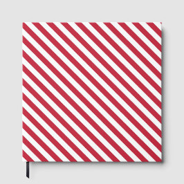 Libro De Visitas Diagonal red and white stripes pattern