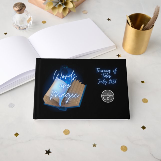 Libro De Visitas Diario Oficial de Cuentos Julio de 2025 (Anverso Abierto)