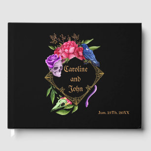 Libro De Visitas Diseño boda místico oscuro y romántico