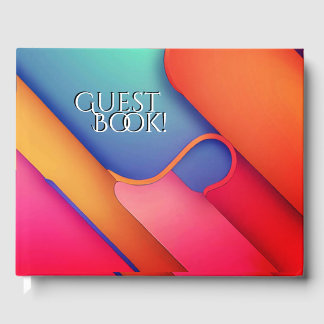 Libro De Visitas Diseño de arte moderno Folds de color