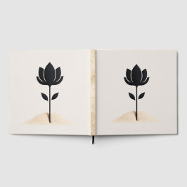 Libro De Visitas Diseño de flores abstractas