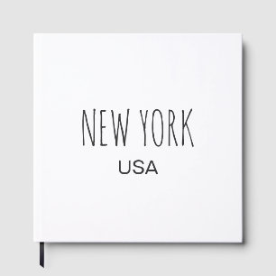 Libro De Visitas Diseño de tipografía minimalista Nueva York EE. UU