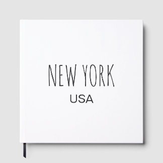 Libro De Visitas Diseño de tipografía minimalista Nueva York EE. UU