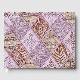 Libro De Visitas Diseños De Diamantes En Rosa