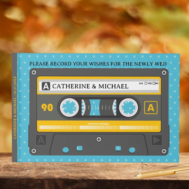 Libro De Visitas Diversión Musical de Cinta de Casete Retro Arte Po (Subido por el creador)