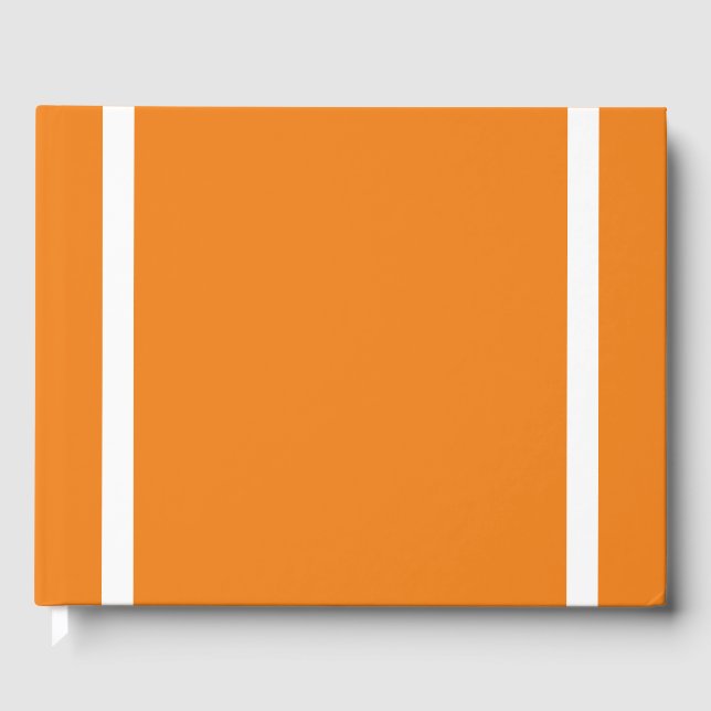 Libro De Visitas Divertidas franjas verticales verticales en Naranj (Anverso)