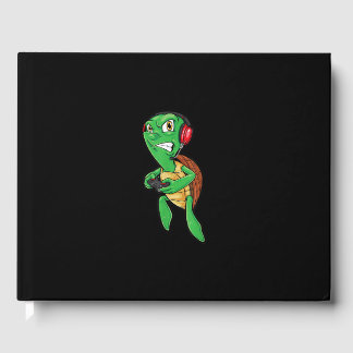 Libro De Visitas Divertido juego de tortuga marina enojada jugando