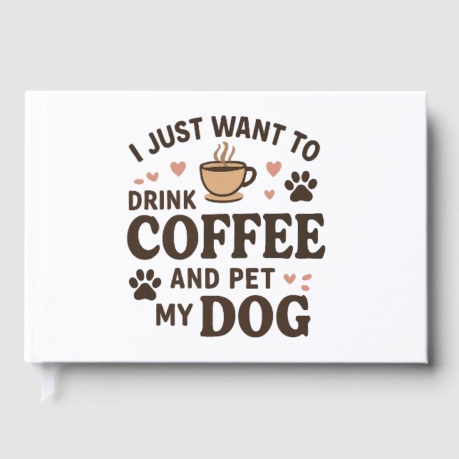 Libro De Visitas Divertido perro amante Perro madre perro papá (Anverso)