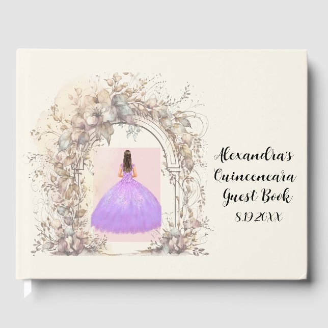 Libro De Visitas Diviértete Fantasía Cumpleaños Adolescente Chica  (Anverso)