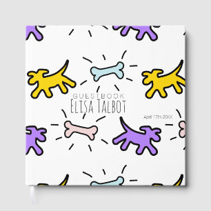 Libro De Visitas Dogs Bones Graffiti Style Kids Birday Guest Book