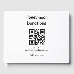Libro De Visitas Donaciones mínimas simples de luna de miel boda q