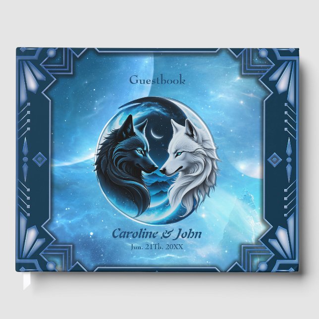 Libro De Visitas Dos majestuosas cabezas de lobo (Anverso)