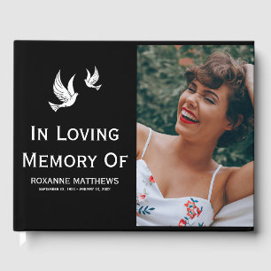 Libro De Visitas Doves blancas en la foto de homenaje a la memoria