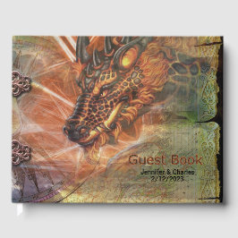 Libro De Visitas Dragon Fantasy Boda Guest Book