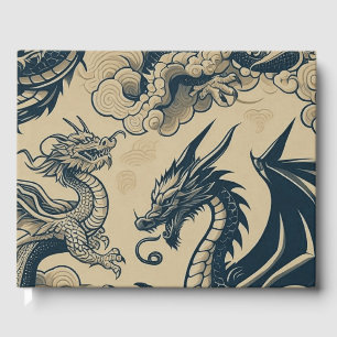Libro De Visitas Dragones anticuados de fantasía