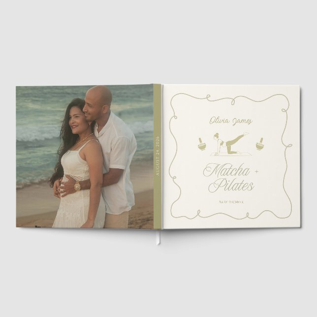 Libro De Visitas Ducha de bebé de pilates hecha a mano (Lleno)