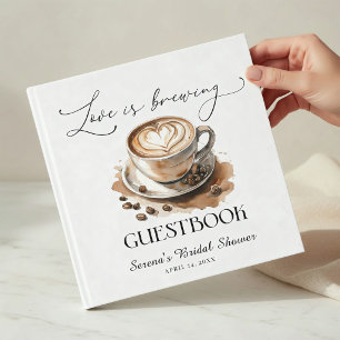 Libro De Visitas Ducha de Novia de Café 'El Amor está en Infusión'