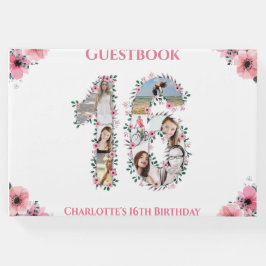 Libro De Visitas Dulce 16 Collage de fotos de cumpleaños Chica de F