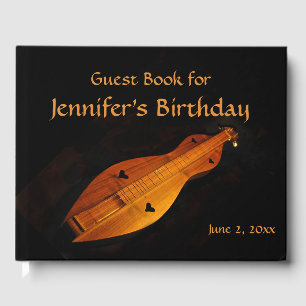 Libro De Visitas Dulcimer Birthday Party Guest Book