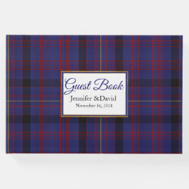 Libro De Visitas Dundonald Plaid Boda Guest Book