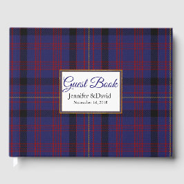 Libro De Visitas Dundonald Plaid Boda Guest Book