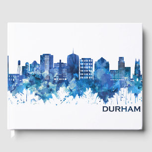 Libro De Visitas Durham North Carolina Skyline Blue