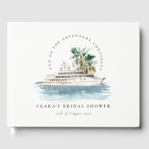 Libro De Visitas Dusky Crucero Palm Seascape Despedida de Soltera