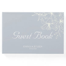 Dusty Blue Boda Guest Book