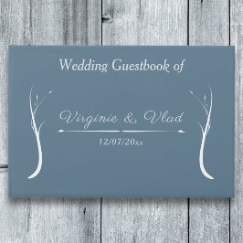 Libro De Visitas Dusty Blue Boda Guest Book