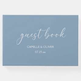 Libro De Visitas Dusty Blue Boda Guest Book