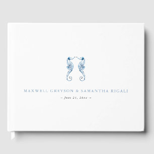 Libro De Visitas Dusty Blue Ocean Boda Guest Book