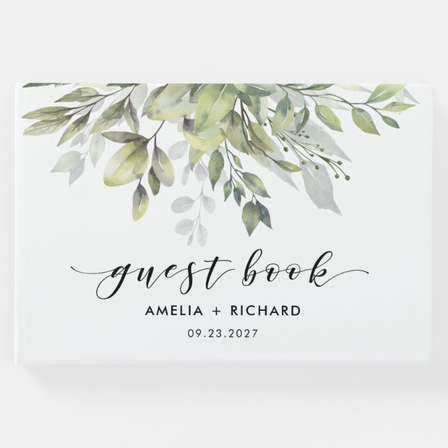 Libro De Visitas Dusty Green Eucalytus (Anverso)