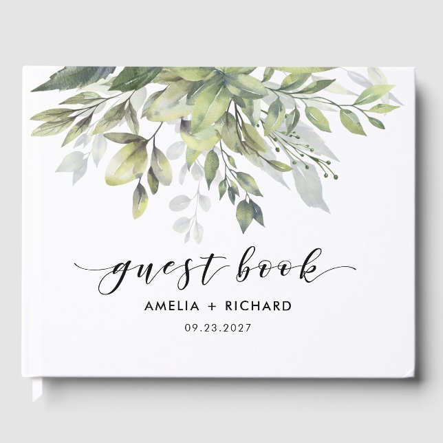 Libro De Visitas Dusty Green Eucalytus (Anverso)