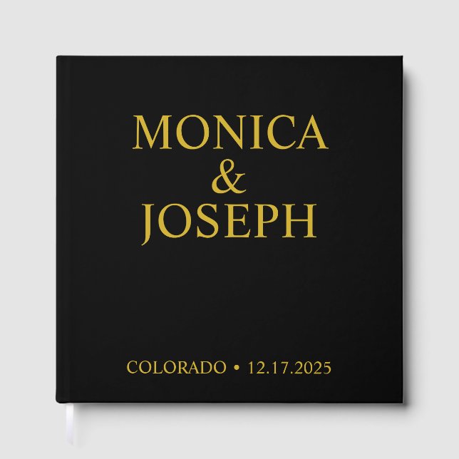 Libro De Visitas Dusty Sky Blue Guest Book Gift, Luxur personalizad (Anverso)