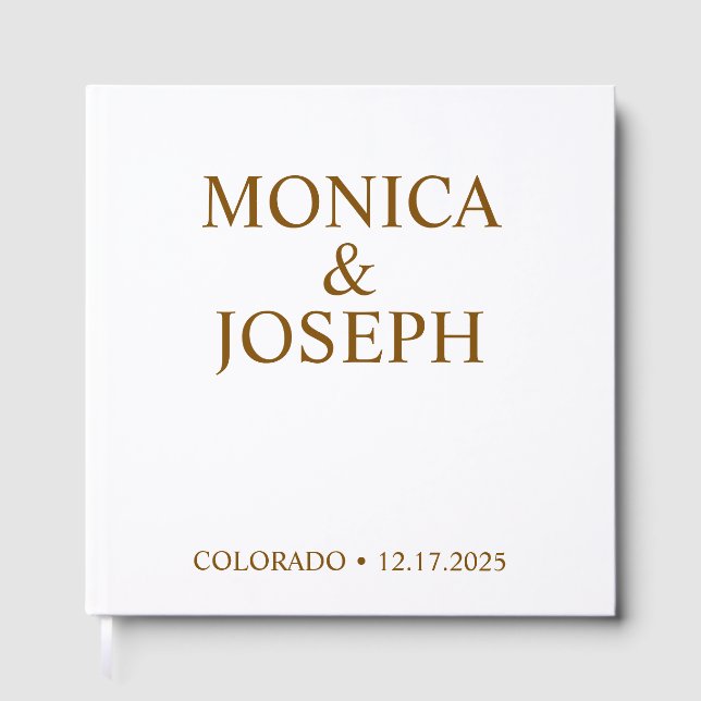 Libro De Visitas Dusty Sky Blue Guest Book Gift, Luxur personalizad (Anverso)