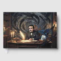 Edgar A. Poe Componiendo El Cuervo En Sueños Gótic