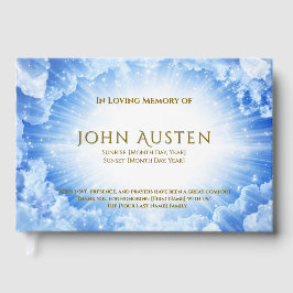 Libro De Visitas Editable Funeral Guest Book