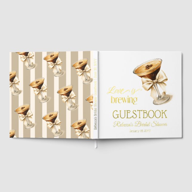 Libro De Visitas El amor está en el aire Bow Espresso Martini Desay (Lleno)