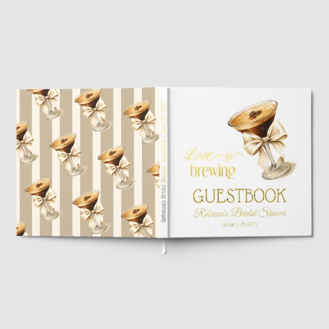 Libro De Visitas El amor está en el aire: Bridal Shower de Bow Espr (Lleno)