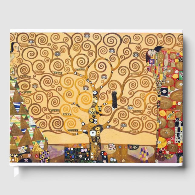 Libro De Visitas El Árbol De La Vida Gustav Klimt (Anverso)