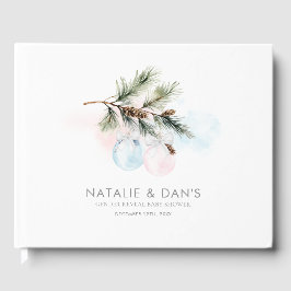 Libro De Visitas El género invernal revela Baby Shower