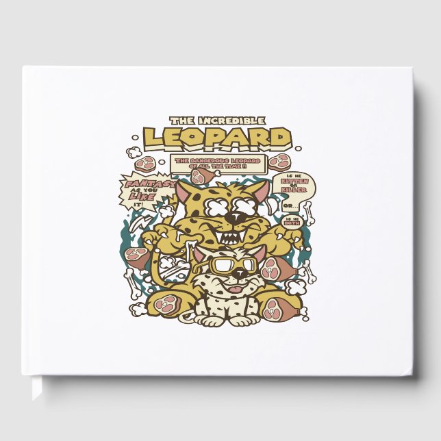 Libro De Visitas El increíble leopardo (Anverso)