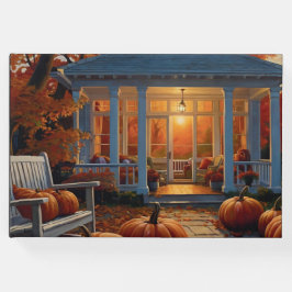 Libro De Visitas El patio trasero de otoño