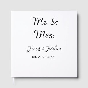 Libro De Visitas El Sr. y la Sra. añaden el nombre. Boda de año de 