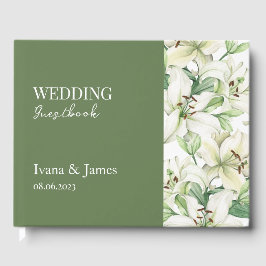 Libro De Visitas Elegancia de flor de LILY